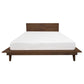 GATSBY WHITE CEDAR QUEEN SIZE BED WALNUT - MyChocolateWood