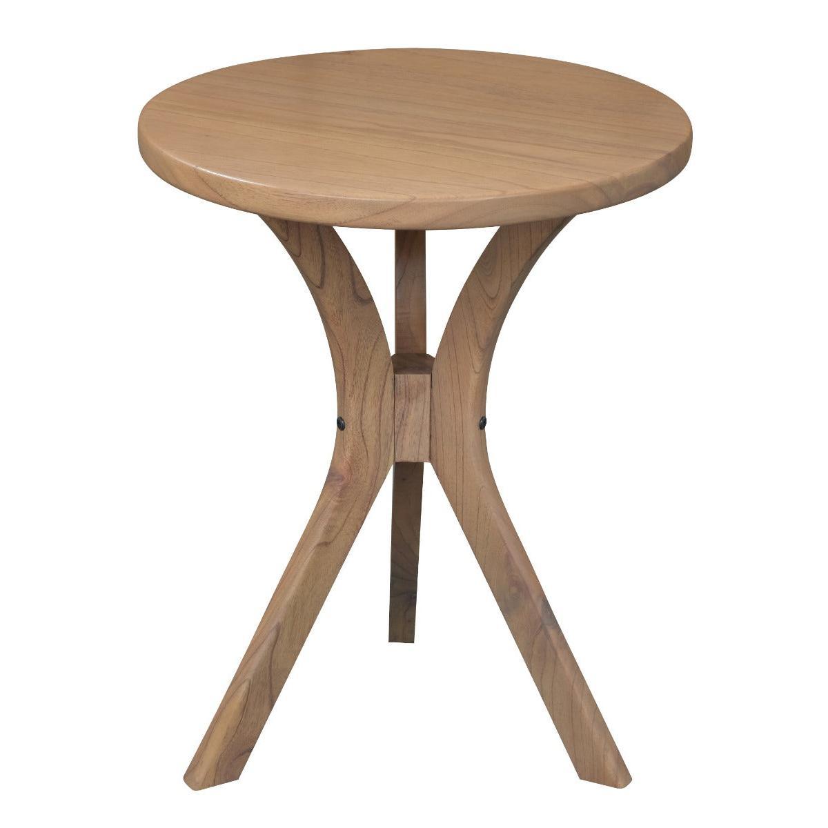 GATSBY WHITE CEDAR ROUND SIDE TABLE SET NATURAL - MyChocolateWood