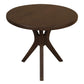 GATSBY WHITE CEDAR ROUND SIDE TABLELAMP TABLE SET WALNUT - MyChocolateWood