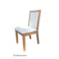 GEMMA SOLID TASSIE OAK DINING CHAIR IN CLEAR LACQUER - MyChocolateWood