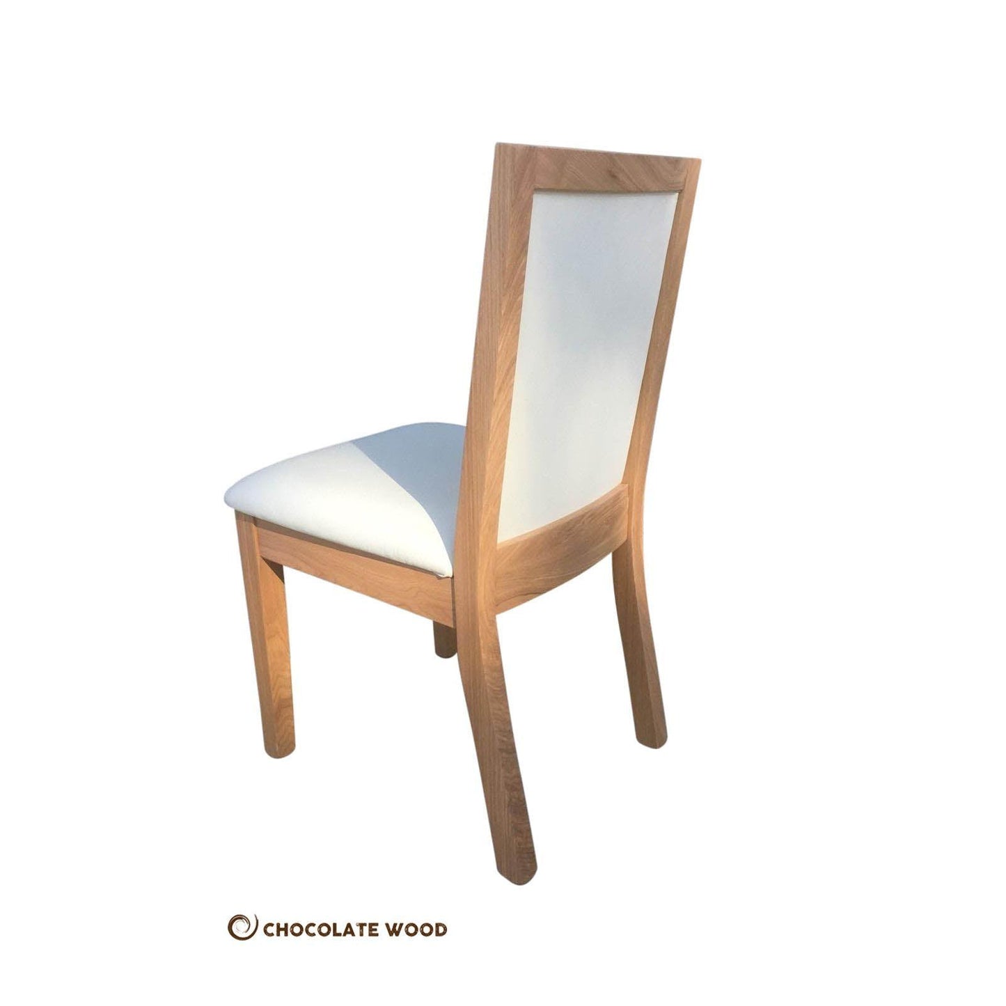 GEMMA SOLID TASSIE OAK DINING CHAIR IN CLEAR LACQUER - MyChocolateWood