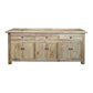 GIBRALTAR 3-DRAWER 6-DOOR SIDEBOARD / BUFFET - CRAFTED FROM RECYCLED ELM - MyChocolateWood