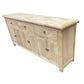 GIBRALTAR 3-DRAWER 6-DOOR SIDEBOARD / BUFFET - CRAFTED FROM RECYCLED ELM - MyChocolateWood