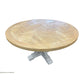 GIBRALTAR PARQUETRY HAMPTON STYLE ROUND DINING TABLE IN 1400MM DIAMETER - MyChocolateWood