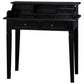 GLASMERE SOLID MAHOGANY TIMBER 6 DRAWER SECRETARY DESK - BLACK - MyChocolateWood