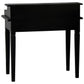 GLASMERE SOLID MAHOGANY TIMBER 6 DRAWER SECRETARY DESK - BLACK - MyChocolateWood