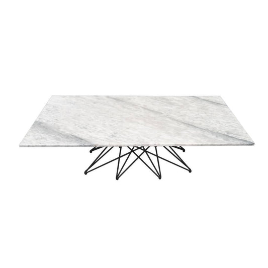 GLENDA MARBLE COFFEE TABLE IN WHITE - MyChocolateWood