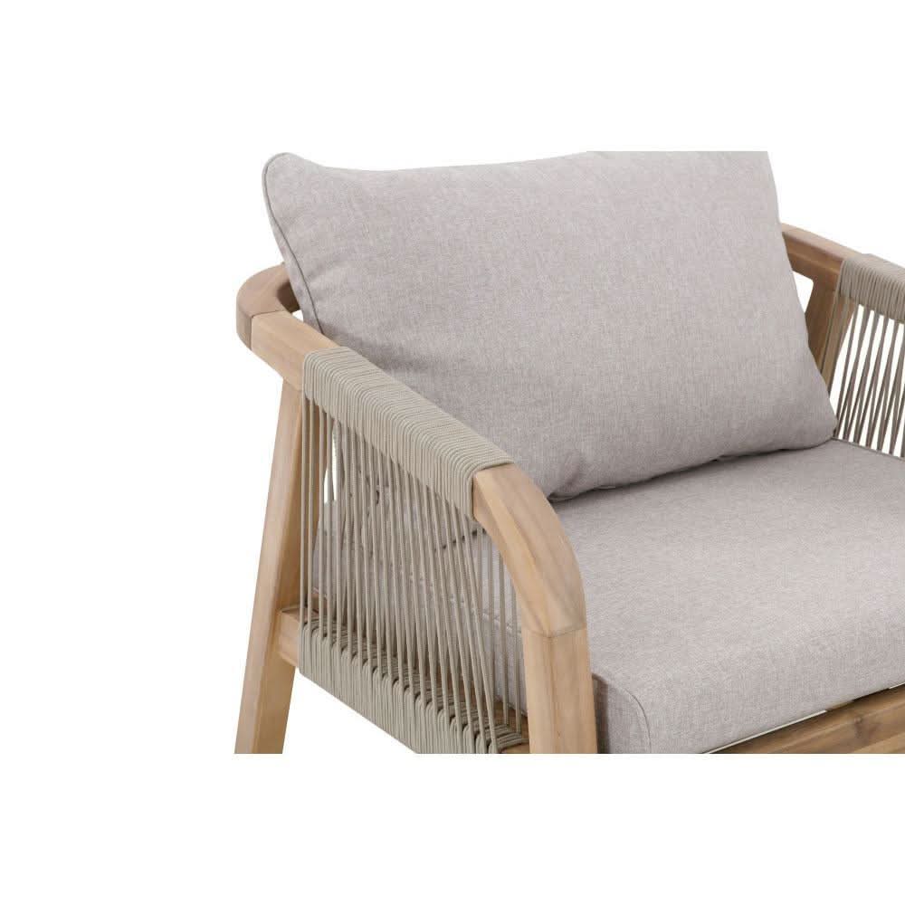 GLOSTER ACACIA WOOD & ROPE 4 - PIECE OUTDOORS SETTING - MyChocolateWood