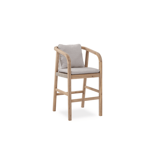 GLOSTER ACACIA WOOD & ROPE 5 - PIECE BAR SETTING - MyChocolateWood