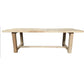 GODFREY RECYCLED ELM  TIMBER  RUSTIC DINING TABLE  200 CM