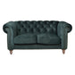 GOTCHA 2-SEATER CHESTERFIELD SOFA IN GREEN VELVET - MyChocolateWood