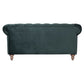 GOTCHA 2-SEATER CHESTERFIELD SOFA IN GREEN VELVET - MyChocolateWood