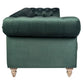 GOTCHA 3-SEATER CHESTERFIELD SOFA IN GREEN VELVET - MyChocolateWood