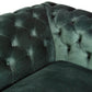 GOTCHA 3-SEATER CHESTERFIELD SOFA IN GREEN VELVET - MyChocolateWood