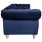 GOTCHA 3-SEATER CHESTERFIELD SOFA IN NAVY VELVET - MyChocolateWood