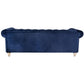 GOTCHA 3-SEATER CHESTERFIELD SOFA IN NAVY VELVET - MyChocolateWood