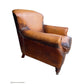 GRACELAND ANTIQUE PREMIUM GRADE LEATHER ARMCHAIR IN CARAMEL - MyChocolateWood