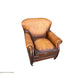 GRACELAND ANTIQUE PREMIUM GRADE LEATHER ARMCHAIR IN CARAMEL - MyChocolateWood