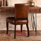 GRANADA VINTAGE LEATHER DINING CHAIR - MyChocolateWood
