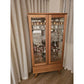 GRANVILLE DISPLAY CABINET IN SOLID TASSIE OAK & A CLEAR LACQUER FINISH - MyChocolateWood