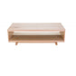 GRANVILLE SOLID TASSIE OAK COFFEE TABLE IN CLEAR LACQUER FINISH - MyChocolateWood