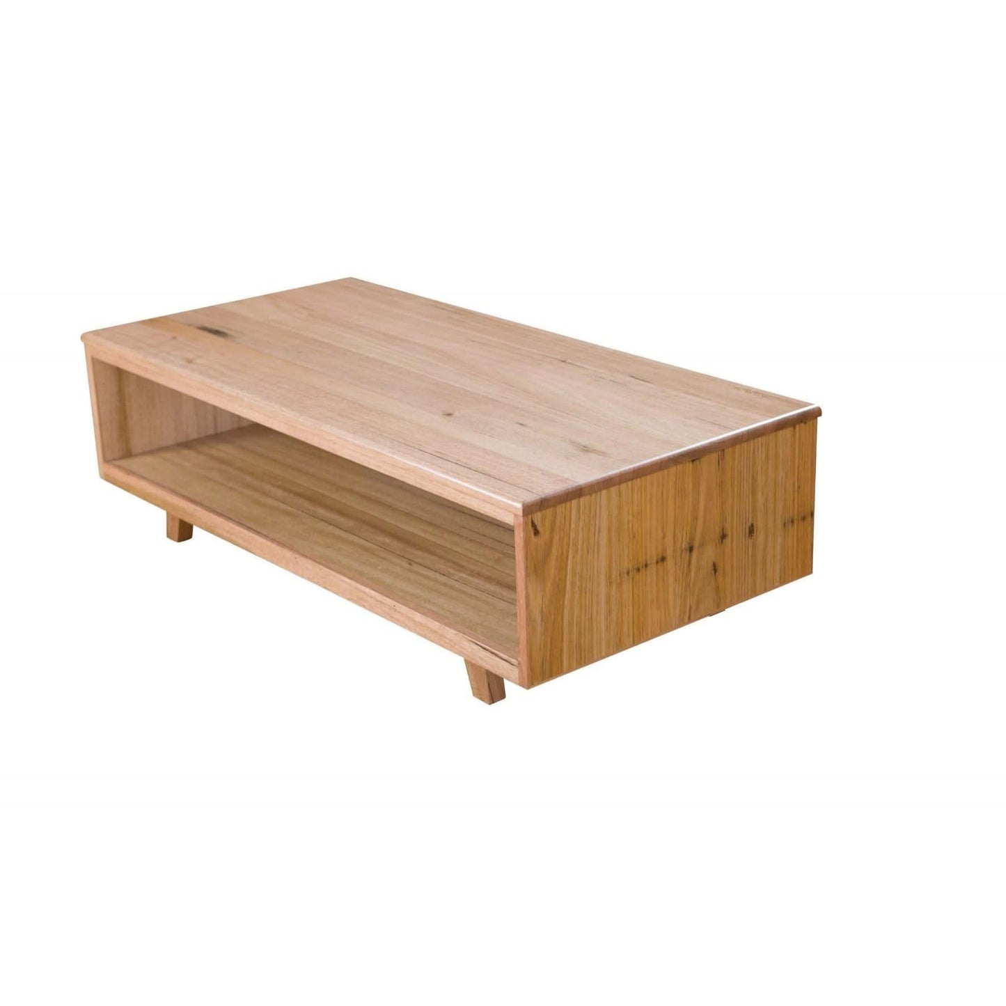 GRANVILLE SOLID TASSIE OAK COFFEE TABLE IN CLEAR LACQUER FINISH - MyChocolateWood