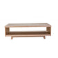 GRANVILLE SOLID TASSIE OAK COFFEE TABLE IN CLEAR LACQUER FINISH - MyChocolateWood