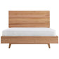 GRANVILLE SOLID TASSIE OAK QUEEN SIZE BED SATIN (SEMI GLOSS) - MyChocolateWood