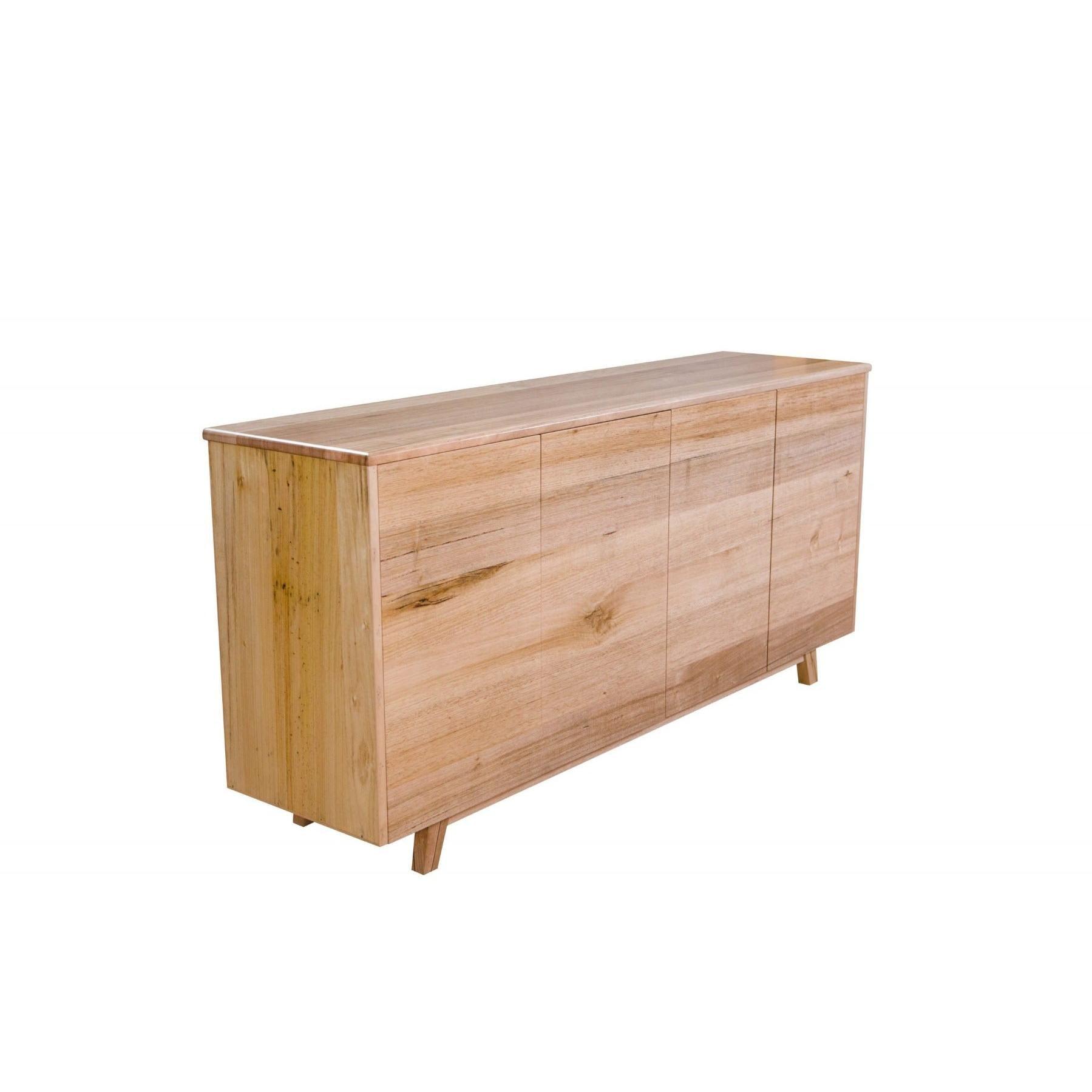 GRANVILLE TASSIE OAK BUFFET/SIDEBOARD 4 DOORS & 1 HIDDEN DRAWER NATURAL - MyChocolateWood