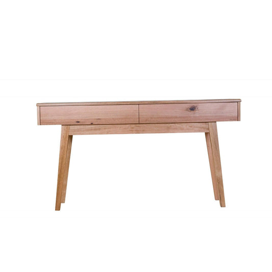 GRANVILLE TASSIE OAK CONSOLE TABLE/HALL TABLE WITH 2 DRAWERS - MyChocolateWood