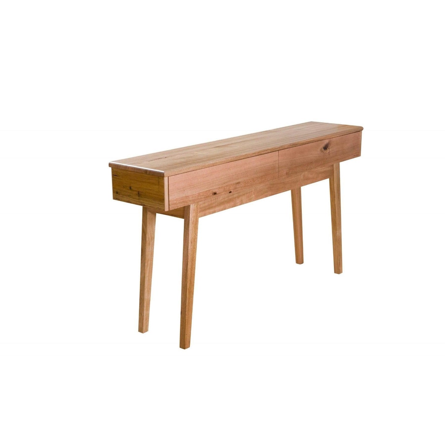 GRANVILLE TASSIE OAK CONSOLE TABLE/HALL TABLE WITH 2 DRAWERS - MyChocolateWood