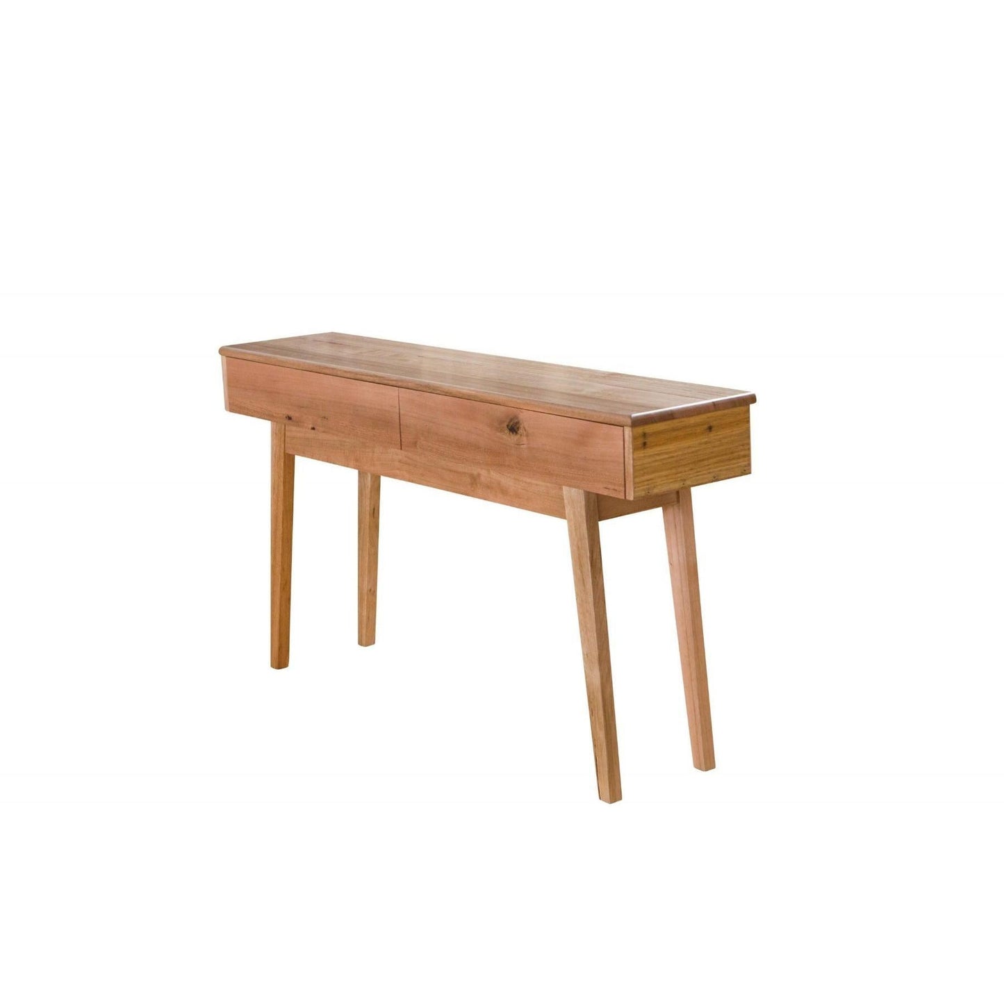 GRANVILLE TASSIE OAK CONSOLE TABLE/HALL TABLE WITH 2 DRAWERS - MyChocolateWood