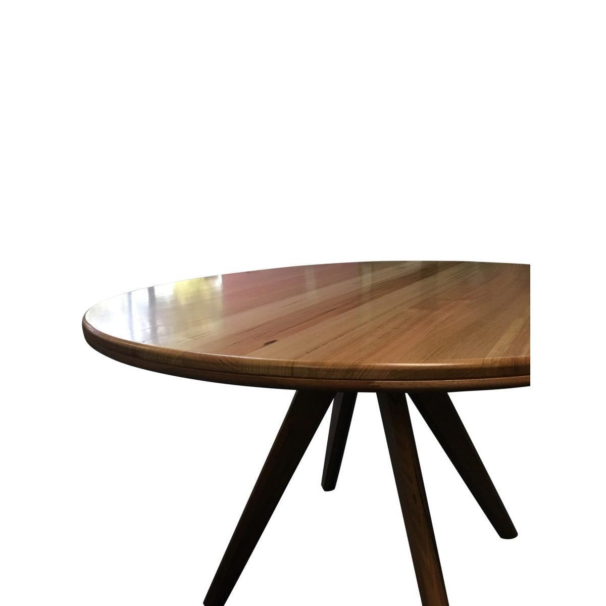 GRANVILLE TASSIE OAK ROUND DINING TABLE 130CM DIAMETER - MyChocolateWood