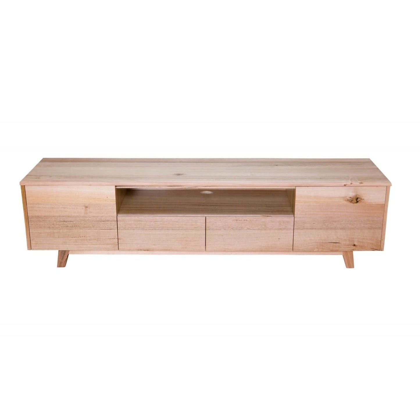 GRANVILLE TASSIE OAK TV UNIT 194CM WITH 2 DOORS & 2 DRAWERS - MyChocolateWood