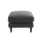 GUIDO OTTOMAN FOOTSTOOL POUFE HAMPTONS STYLE IN SMOKE COLOURED FABRIC - MyChocolateWood