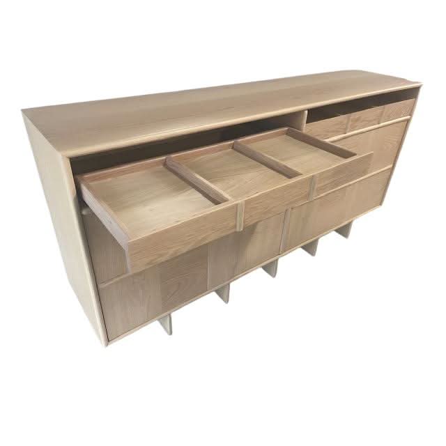 GYMEA AMERICAN OAK BUFFET 4 DOORS & 2 DRAWERS - FLOOR STOCK CLEARANCE - MyChocolateWood