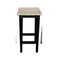 HAMPTON GREYWASHED OAK/BLACK LEG STOOL 45CM - MyChocolateWood