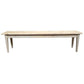 HAMPTON GREYWASHED OAK DINING BENCH 144CM - MyChocolateWood