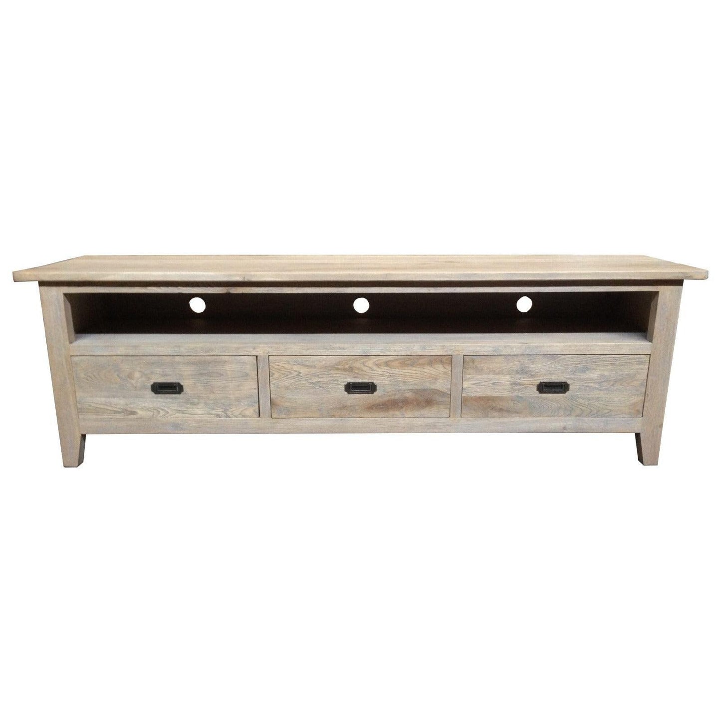 HAMPTON GREYWASHED OAK TV UNIT ETU 180 CM - MyChocolateWood