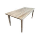 HAMPTONS SOLID OAK STYLE DINING TABLE IN WHITEWASH COLOUR 180CM - MyChocolateWood