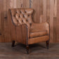 HAREWOOD VINTAGE LEATHER ARMCHAIR IN TOFFEE - MyChocolateWood