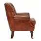 HARPER AGED LEATHER ARMCHAIR - MyChocolateWood