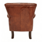 HARPER AGED LEATHER ARMCHAIR - MyChocolateWood