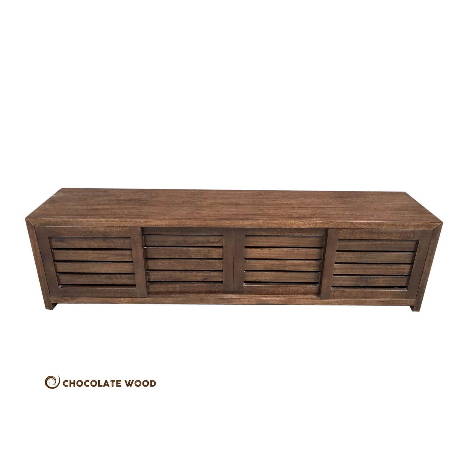 HAVANA TASSIE OAK SLIDING DOORS TV UNIT 180CM - MyChocolateWood