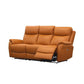 HAWES 3 PIECE ELECTRIC RECLINER 3-SEATER SOFA & 2 ARMCHAIRS TANGERINE COLOUR - MyChocolateWood