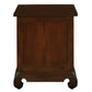 HIROKO OPIUM STYLE LEG 1 DRAWER & 1 SHELF BEDSIDE TABLE - MAHOGANY - MyChocolateWood