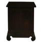 HIROKO OPIUM STYLE LEG 3 DRAWERS BEDSIDE TABLE - CHOCOLATE - MyChocolateWood