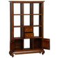 HIROKO SOLID MAHOGANY CHINESE STYLE 2 DOORS & 4 DRAWERS DISPLAY UNIT IN MAHOGANY - MyChocolateWood