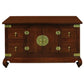 HIROKO SOLID MAHOGANY CHINESE STYLE BUFFET/SIDEBOARD 2 DOORS & 4 DRAWERS -MAHOGANY 120CM - MyChocolateWood