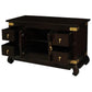 HIROKO SOLID MAHOGANY CHINESE STYLE BUFFET/SIDEBOARD2 DOORS 4 DRAWERS IN CHOCOLATE - MyChocolateWood